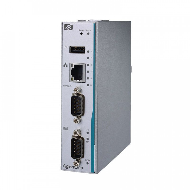 Встраиваемый компьютер на DIN-рейку Axiomtek Agent200-FL-DC (NXP i.MX 6UL, 256 Мб DDR3, 4 Гб eMMC) Встраиваемый компьютер на DIN-рейку Axiomtek Agent200-FL-DC (NXP i.MX 6UL, 256 Мб DDR3, 4 Гб eMMC)