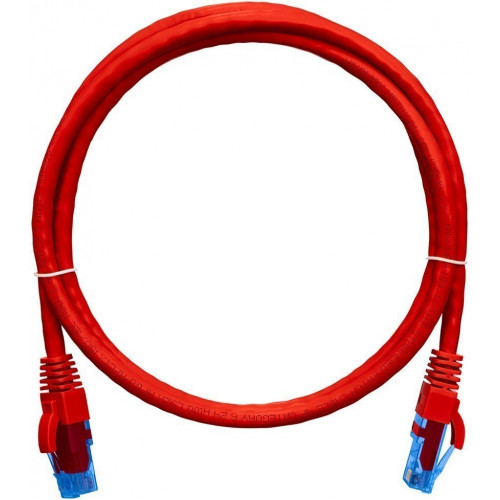 Коммутационный шнур U/UTP 4 пары кат.6 NIKOMAX NMC-PC4UE55B-030-C-RD (3м, красный, 250МГц, LSZH)