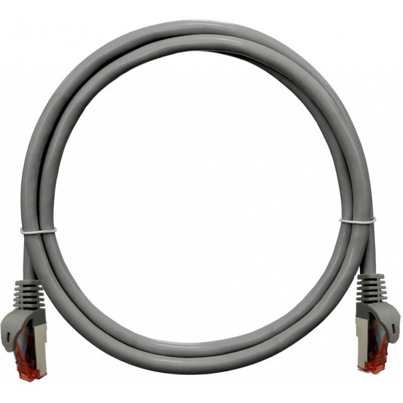 Коммутационный шнур NIKOMAX NMC-PC4SA55B-ES-003-C-GY (S/FTP, кат.6a, 500МГц, 2xRJ45, LSZH, 0.3м)