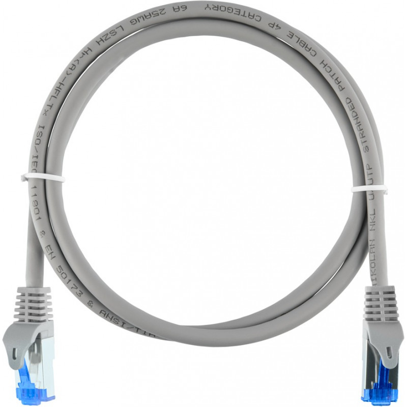Коммутационный шнур NIKOMAX NMC-PC4SE55B-ES-003-C-GY (S/FTP, кат.6, 250МГц, 2xRJ45, LSZH, 0.3м)