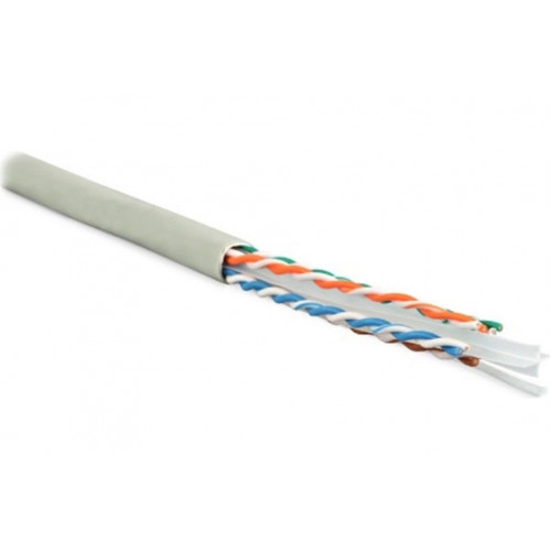 Кабель Hyperline UUTP4R-C6-S23-IN-LSZH-GY-305