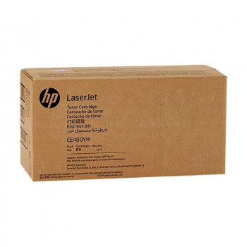 Тонер-картридж HP 507Y, черный, 11700 стр, (CE400YH)