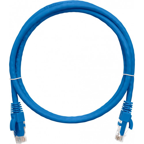Коммутационный шнур U/UTP 4 пары кат.6 NIKOMAX NMC-PC4UE55B-030-C-BL (3м, синий, 250МГц, LSZH)