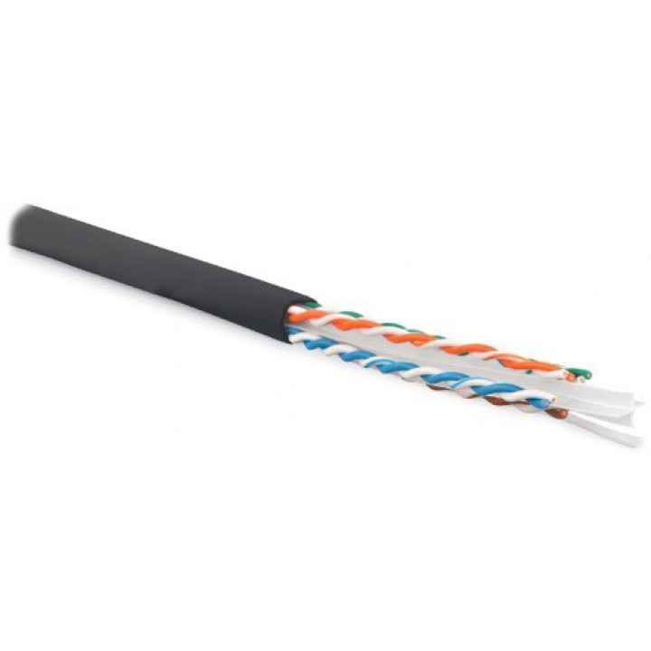 Кабель витая пара Hyperline UUTP4R-C6-S23-OUT-LSZH-BK-305 (Cat.6, U/UTP, 4x2x0.55, LSZH, 305 м) Кабель витая пара Hyperline UUTP4R-C6-S23-OUT-LSZH-BK-305 (Cat.6, U/UTP, 4x2x0.55, LSZH, 305 м)