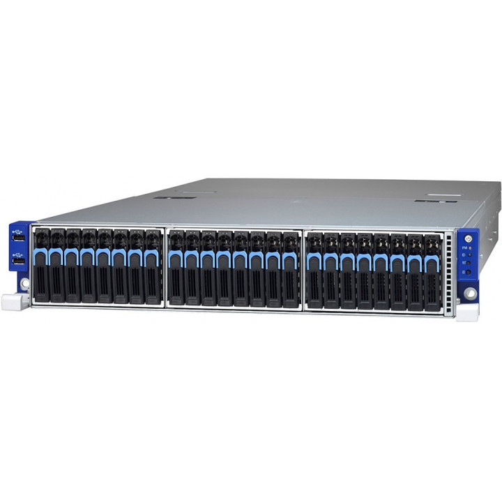 Серверная платформа Tyan B8026T70AE24HR (2U, AMD EPYC, 24x 2.5" Hot-Swap NVMe, 16x DIMM)