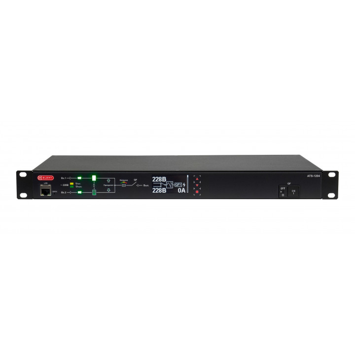 Автоматический ввод резерва ELEMY ATS-1204/32 (220V 32A 7000VA, 1U, OLED, SNMP, ModBus-TCP) Автоматический ввод резерва ELEMY ATS-1204/32 (220V 32A 7000VA, 1U, OLED, SNMP, ModBus-TCP)