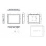 Промышленный панельный компьютер Axiomtek GOT5100T-834 XGA-DC (10.4" XGA, IP65, безвентиляторный, Intel Celeron J1900)
