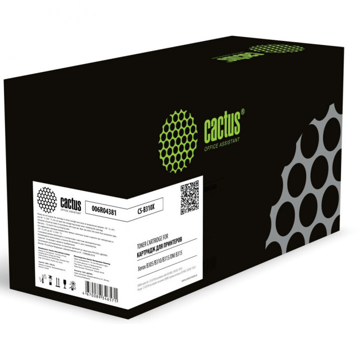 Картридж Cactus CS-B310X (лазерный, 20000 стр., для Xerox B305/B310/B315/DNI B315) Картридж Cactus CS-B310X (лазерный, 20000 стр., для Xerox B305/B310/B315/DNI B315)