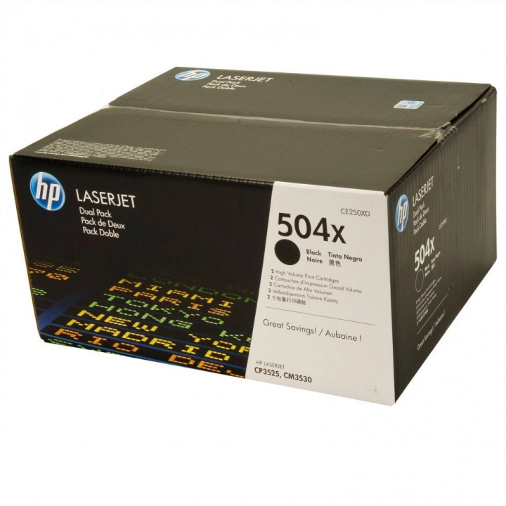 Картридж HP CE250XD (двойной для CLJ 3525/3530 Black)