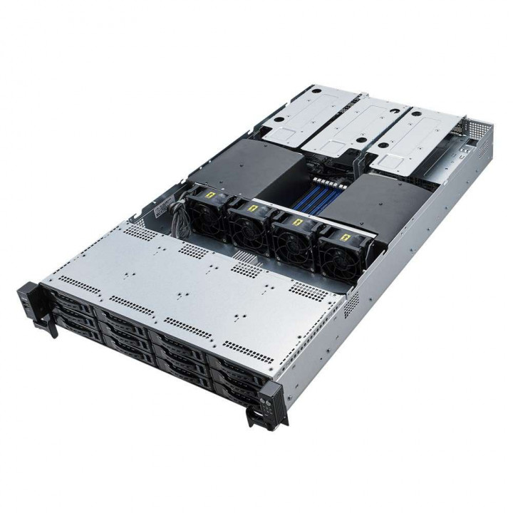 Серверная платформа ASUS 90SF0081-M00560 (RS720-E9-RS12-E, 3x SFF8643 + 4x OCuLink, 2x 2.5 rear trays, 2x800W)