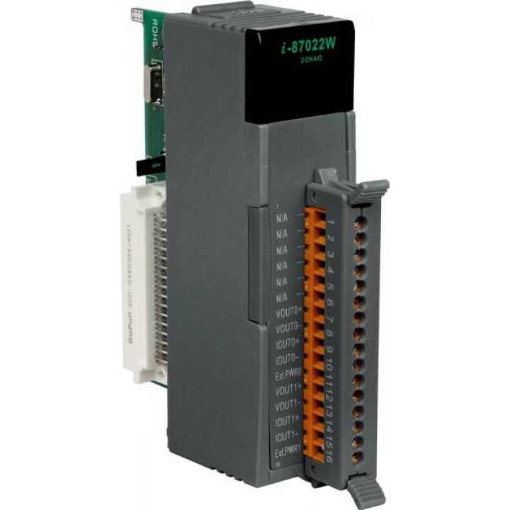 Модуль ICP DAS I-87022W (2 канала аналогового вывода, межканальная изоляция, 12 бит)