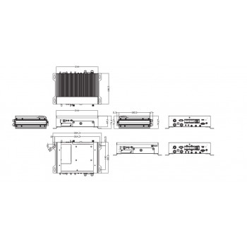 Компактный встраиваемый компьютер Axiomtek tBOX323-835-FL-110VDC