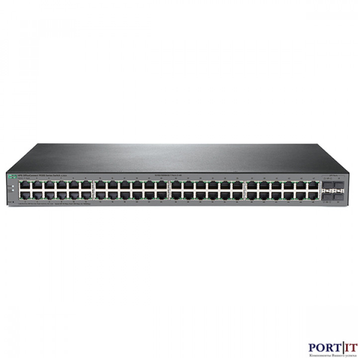 Коммутатор HP JL382A (HPE 1920S 48G 4SFP, Web-managed, fanless)