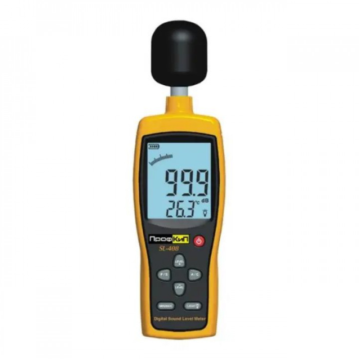 Цифровой шумомер ПрофКиП SL-408 (30-130 дБ, USB) Цифровой шумомер ПрофКиП SL-408 (30-130 дБ, USB)