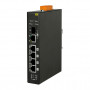 Промышленный коммутатор ICP DAS NSM-205GP CR (4xPoE+ 10/100/1000TX, 1x комбопорт, слот SFP)