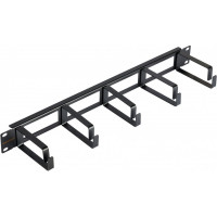 Кабельный органайзер 19, 1U, глубина колец 80 мм NIKOMAX NMC-OK800H-1U-BK-2