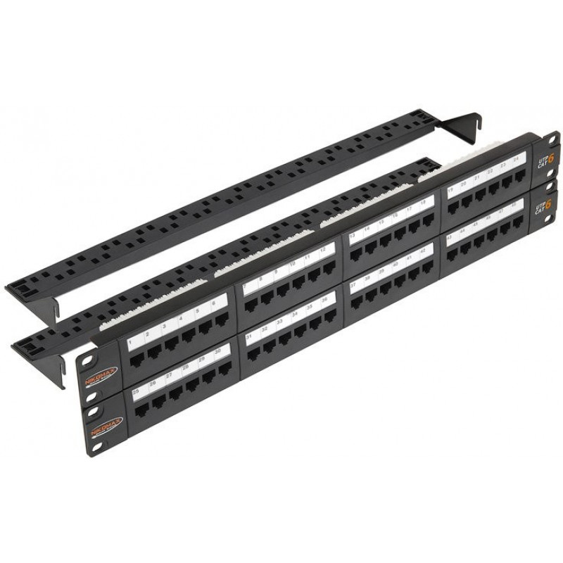 Коммутационная панель NIKOMAX NMC-RP48UE2-AN-2U-BK (19