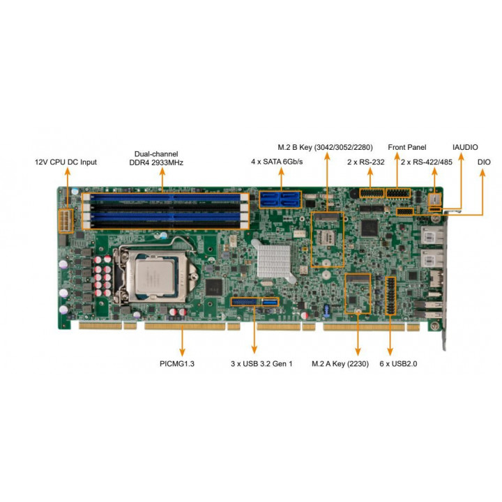 Компьютер Ниеншанц-Автоматика FRONT Rack 540.343 (Intel Core i5-10500, 4 Гб DDR4, 128 Гб SSD, 4U)
