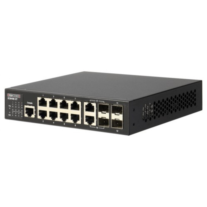Коммутатор Edge-Core ECS4100-12T (8xGE + 2CG + 2 SFP, Fanless, L2+)