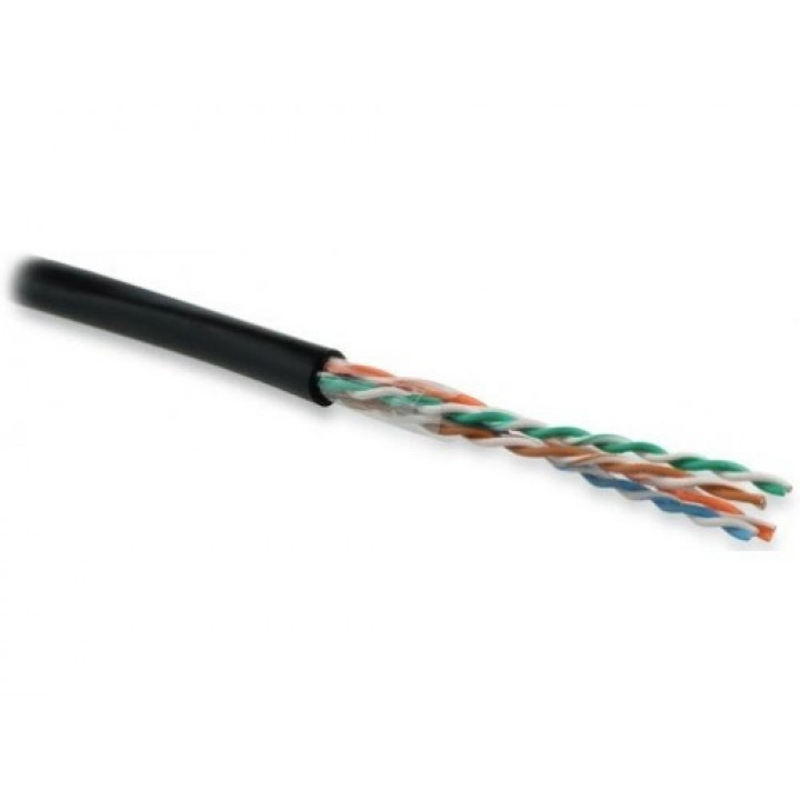 Кабель Hyperline FUTP4-C5E-S24-OUT-PE-BK-500 (F/UTP, Cat.5e, внешний, PE, 500 м, черный) Кабель Hyperline FUTP4-C5E-S24-OUT-PE-BK-500 (F/UTP, Cat.5e, внешний, PE, 500 м, черный)