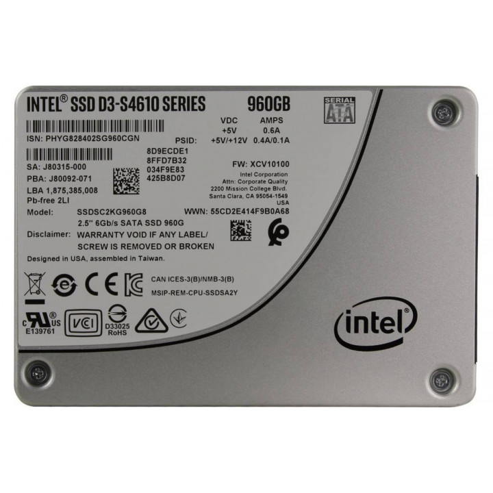 Жесткий диск Intel SSDSC2KG960G801 (960 ГБ, SATA 6G, 2.5") Жесткий диск Intel SSDSC2KG960G801 (960 ГБ, SATA 6G, 2.5")