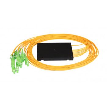 Сплиттер планарный 1x8, одномодовый 9/125мкм, стандарта G657.A1, SC/APC, NIKOMAX NMF-SPP1X8A1-SCA-B