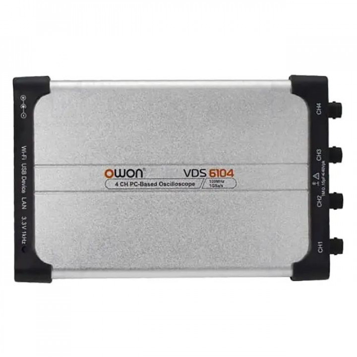 USB-осциллограф OWON VDS6104A (100 МГц, 4 канала, 8-14 бит)