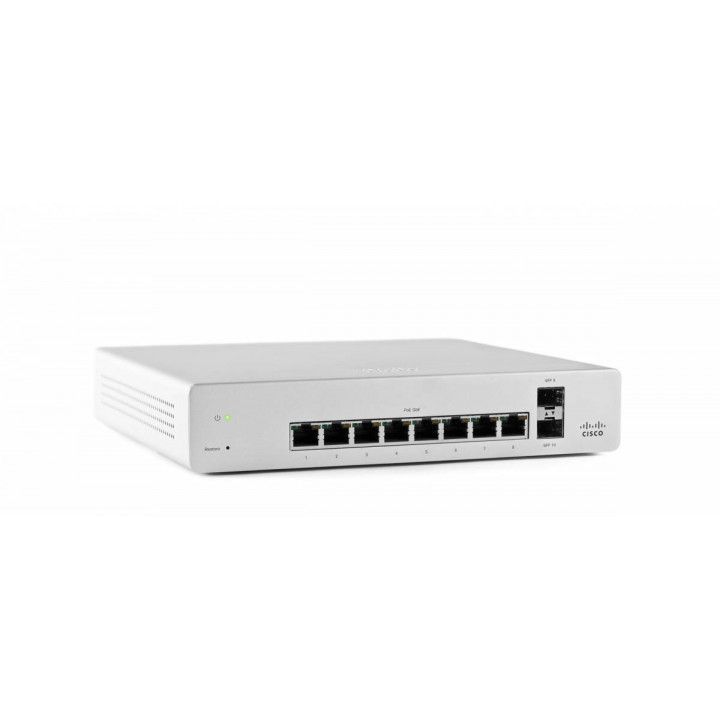 Коммутатор Cisco MS220-8P (8x1G PoE, 2xSFP 1G) Коммутатор Cisco MS220-8P (8x1G PoE, 2xSFP 1G)