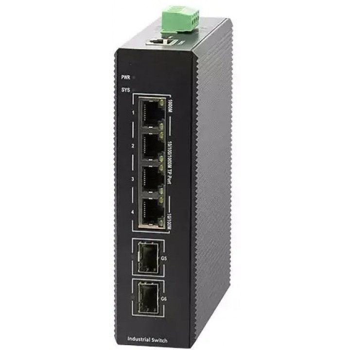 Коммутатор BDCOM IES200-V25-2S4T (Managed, 2xSFP, 4xGE, -40~85°C, 6KV защита) Коммутатор BDCOM IES200-V25-2S4T (Managed, 2xSFP, 4xGE, -40~85°C, 6KV защита)
