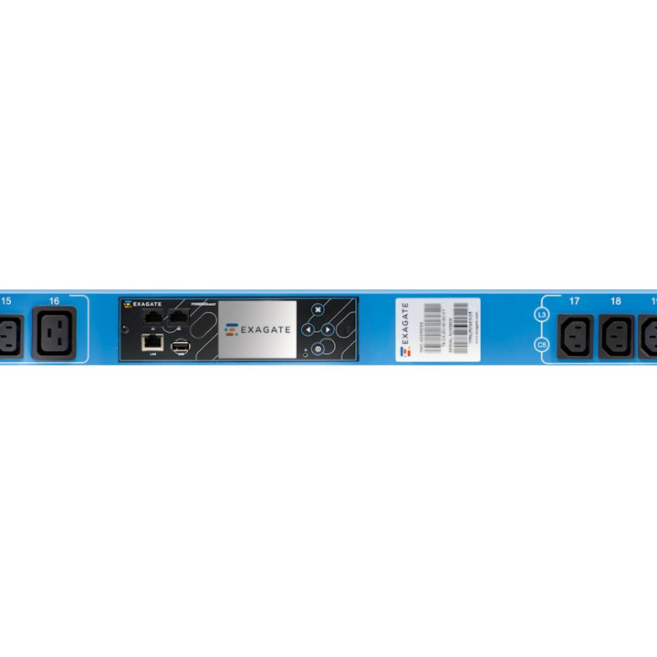 Блок распределения питания Exagate PWG-9132-324-96-TIP (BLUE) (32A Three Phase ZeroU, 30xIEC Sockets) Блок распределения питания Exagate PWG-9132-324-96-TIP (BLUE) (32A Three Phase ZeroU, 30xIEC Sockets)