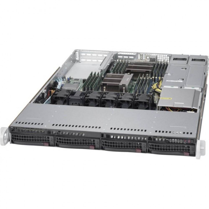 Серверная платформа Supermicro SYS-6018R-WTRT+Lic (1U, 2xCPU LGA 2011, 4x3.5" SAS/SATA HS, 750W)