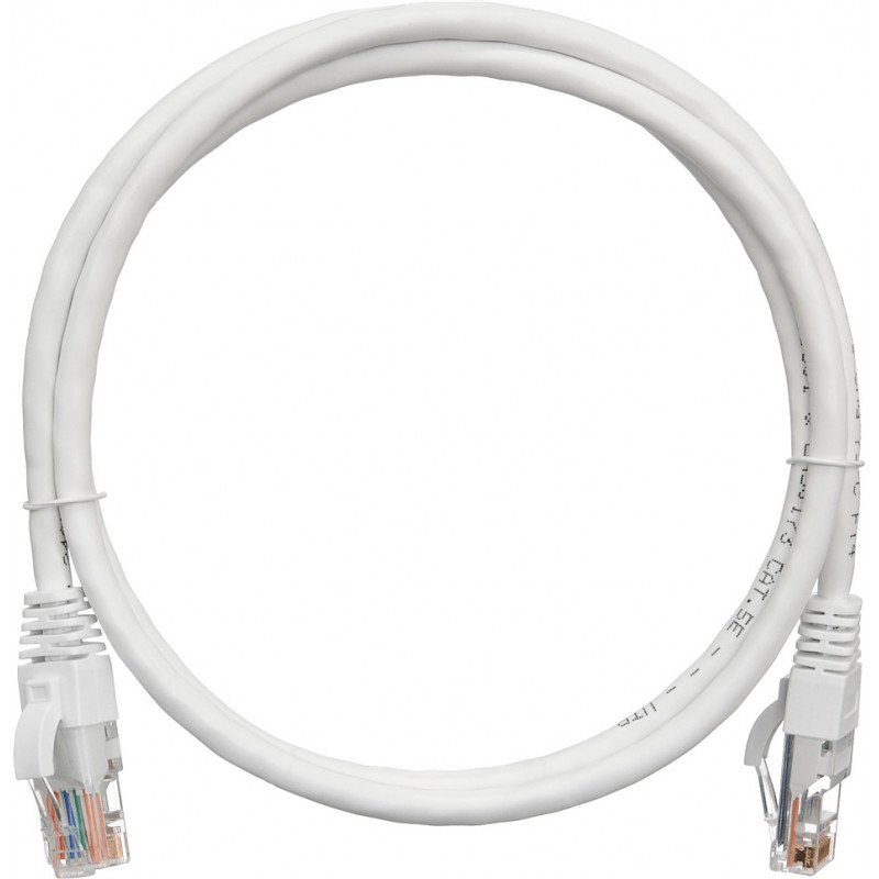 Коммутационный шнур NIKOMAX NMC-PC4UD55B-001-C-WT (U/UTP, кат.5е, 100МГц, 2xRJ45, 0.15м, белый)