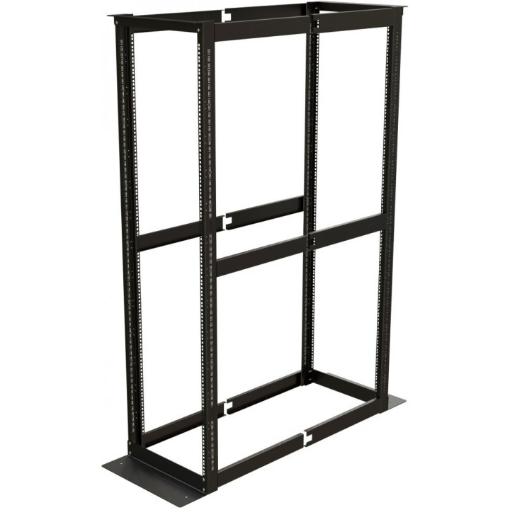 Стойка Hyperline ORK2A-3281-RAL9005 (открытая 19", 32U, 550x800-1250 мм, RAL 9005)