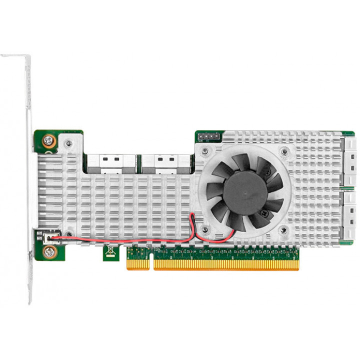 Плата расширения LR-LINK LRNV9F48 (PCIe4.0 x16, 4*SFF-8654 8i NVMe Switch Adapter) Плата расширения LR-LINK LRNV9F48 (PCIe4.0 x16, 4*SFF-8654 8i NVMe Switch Adapter)