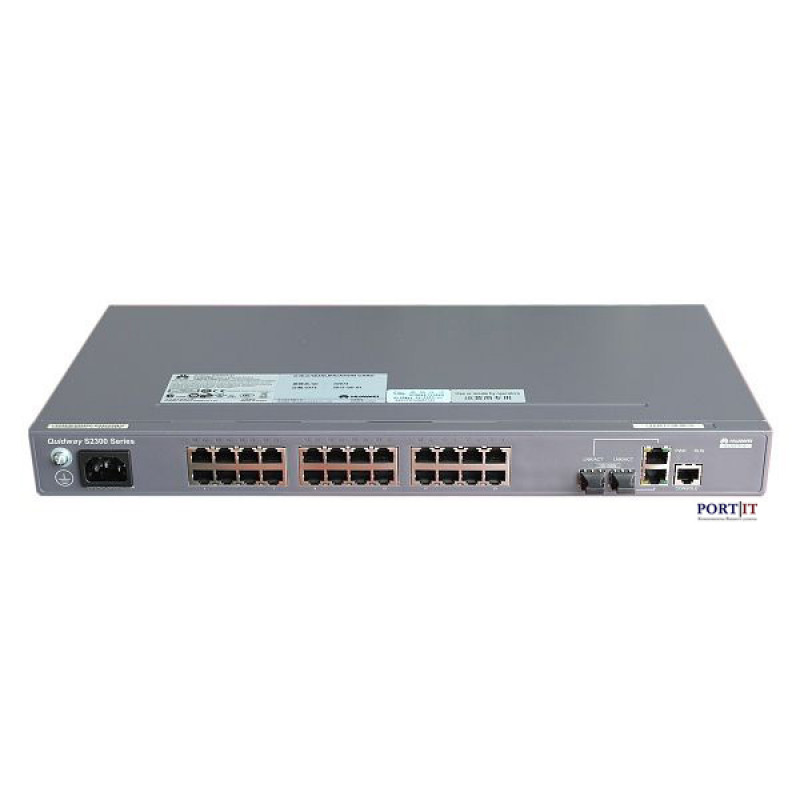 Коммутатор Huawei S2326TP-EI-DC (24x10/100, 2 Combo GE, PoE)