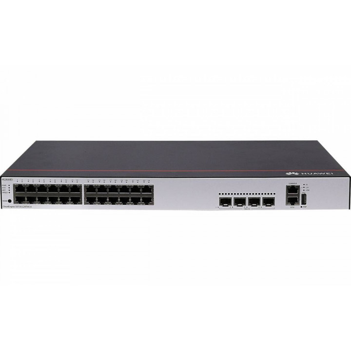 Коммутатор Huawei S5735S-L24P4X-A (24x1GbE, 4x10Gb SFP+, PoE+)