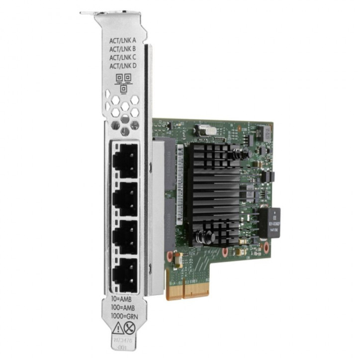 Сетевая карта HPE P21106-B21 (Intel I350-T4, 1Gb, 4-port BASE-T) Сетевая карта HPE P21106-B21 (Intel I350-T4, 1Gb, 4-port BASE-T)