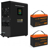 Источник бесперебойного питания + батарея Exegate FineSine SX-2500.LCD.AVR.2SH + 2x HRL 12-100 (100Ач)