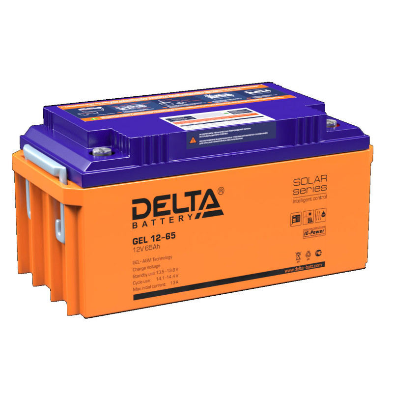 Аккумуляторная батарея Delta GEL 12-65