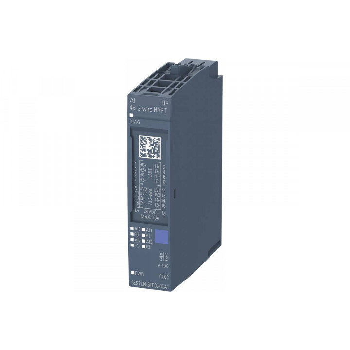 Модуль аналогового ввода Siemens Simatic 6ES7134-6TD00-0CA1 (AI 4xI, HART, 16 бит, ±0.3%)