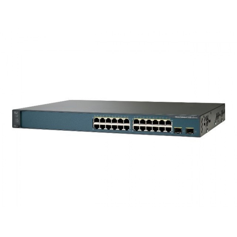 Коммутатор Cisco WS-C3560V2-24TS-E (24 порта 10/100/1000, 4 SFP, Enhanced Image, PoE)