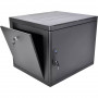 Шкаф телекоммуникационный настенный ЦМО ШРН-9.650.1-9005 (9U, 600x650, дверь металл, черный)
