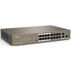 Коммутатор неуправляемый PoE Tenda TEF1118P-16-150W