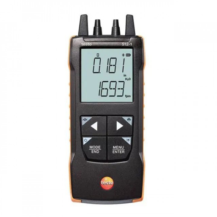 Дифференциальный манометр Testo 512-1 (0-200 гПа, Bluetooth) Дифференциальный манометр Testo 512-1 (0-200 гПа, Bluetooth)