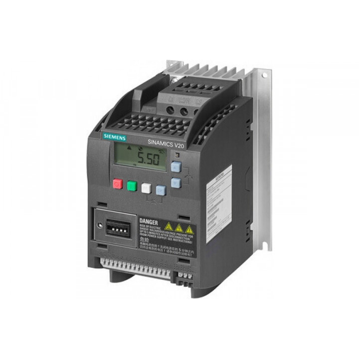 Преобразователь частоты Siemens 6SL3210-5BE13-7CV0 (Sinamics V20, 0.37 кВт, 3-фазный, со встроенным фильтром C3) Преобразователь частоты Siemens 6SL3210-5BE13-7CV0 (Sinamics V20, 0.37 кВт, 3-фазный, со встроенным фильтром C3)