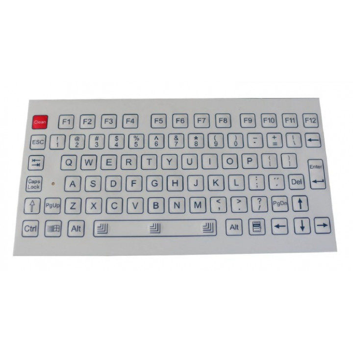 Промышленная клавиатура Key Technology K-TEK-D200-FN-W-US/RU-USB (встраиваемая, русифицированная, 78 клавиш, IP67, USB)