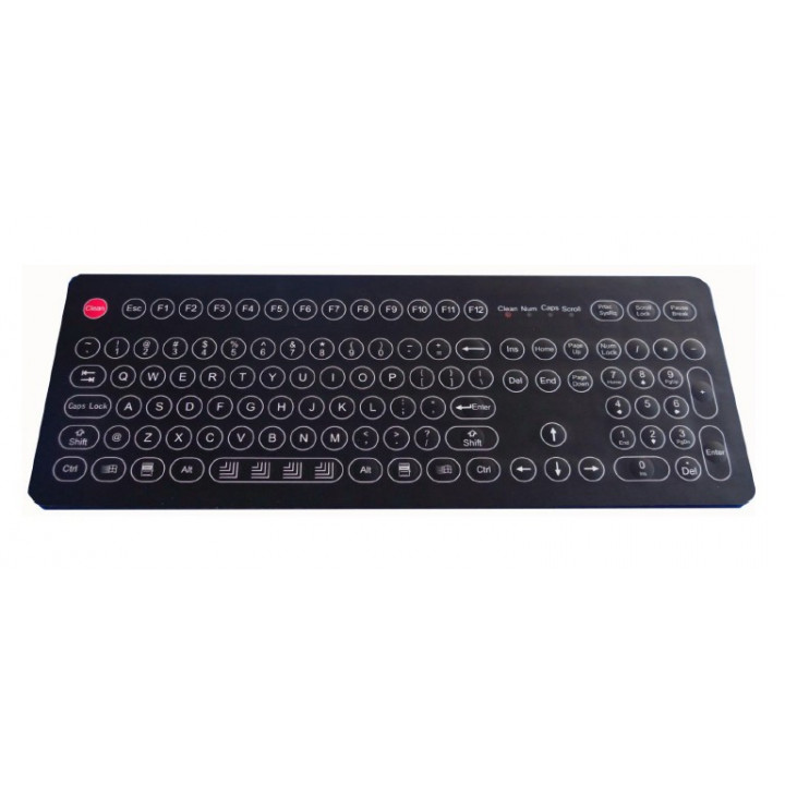 Промышленная клавиатура Key Technology K-TEK-D399KP-FN-DT-B-US/RU-USD (настольная, черная, IP68, 107 клавиш, USB) Промышленная клавиатура Key Technology K-TEK-D399KP-FN-DT-B-US/RU-USD (настольная, черная, IP68, 107 клавиш, USB)