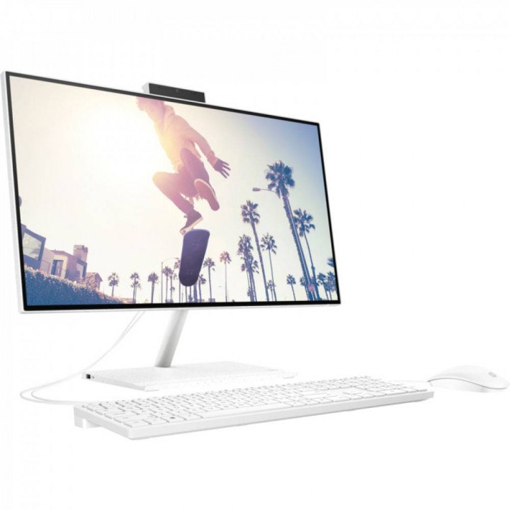 Моноблок HP 60K76EA (23.8" IPS FHD, Ryzen 5 5500U, 8Gb, 512Gb SSD, white, W11)