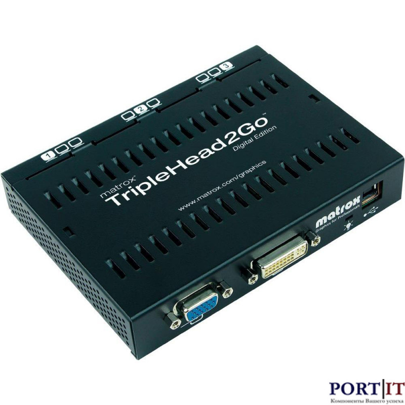 Разветвитель видеосигнала Matrox T2G-D3D-IF (TripleHead2Go, 3x 1680x1050)