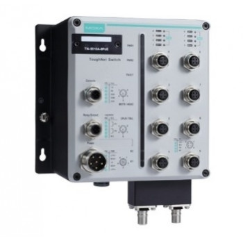 Промышленный коммутатор MOXA TN-5510A-8PoE-2GLSX-ODC-WV-CT-T